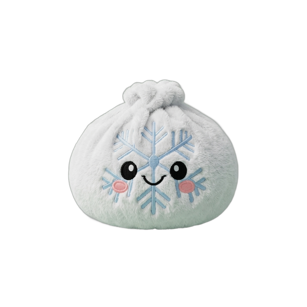 Snowflake Dumpling Squishy Vinter — i klämmet, mjukt slow-rise-skum