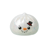Glitter Snowman Dumpling Squishy Jul — i klämmet, mjukt slow-rise-skum
