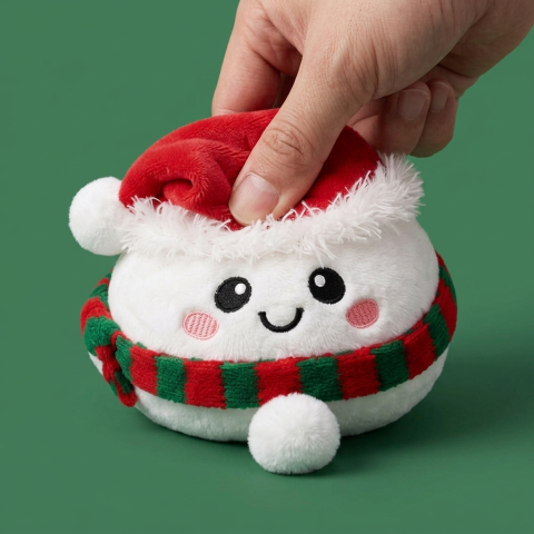 Snowman Dumpling Squishy Mysig — slow-rise-effekt, skummet återtar långsamt sin form