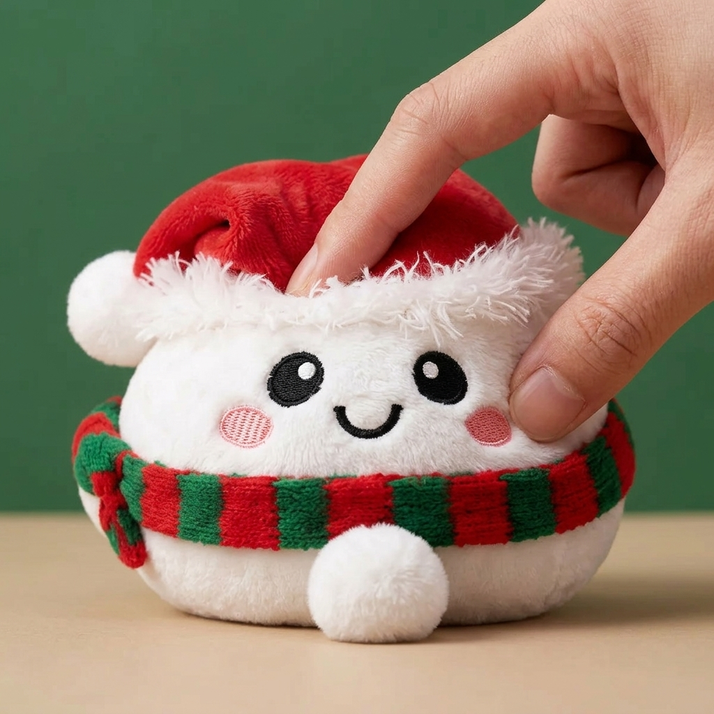 Snowman Dumpling Squishy Mysig — i klämmet, mjukt slow-rise-skum