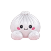 Squishy Dumpling Plush Vit — i klämmet, mjukt slow-rise-skum