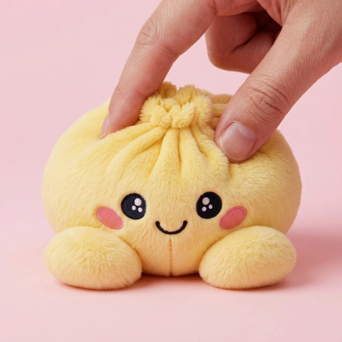 Dumpling Squishy Citrongul — i klämmet, mjukt slow-rise-skum